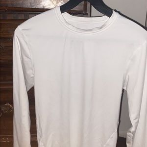 Long sleeve white dry fit